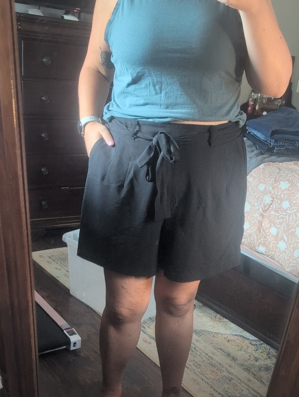 Torrid Black Tie-Waist Women’s Shorts